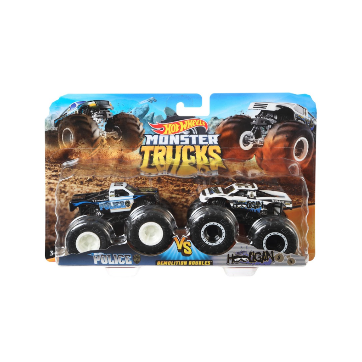 Vehículo Hot Wheels Monster Trucks A Escala x 2 Unidades