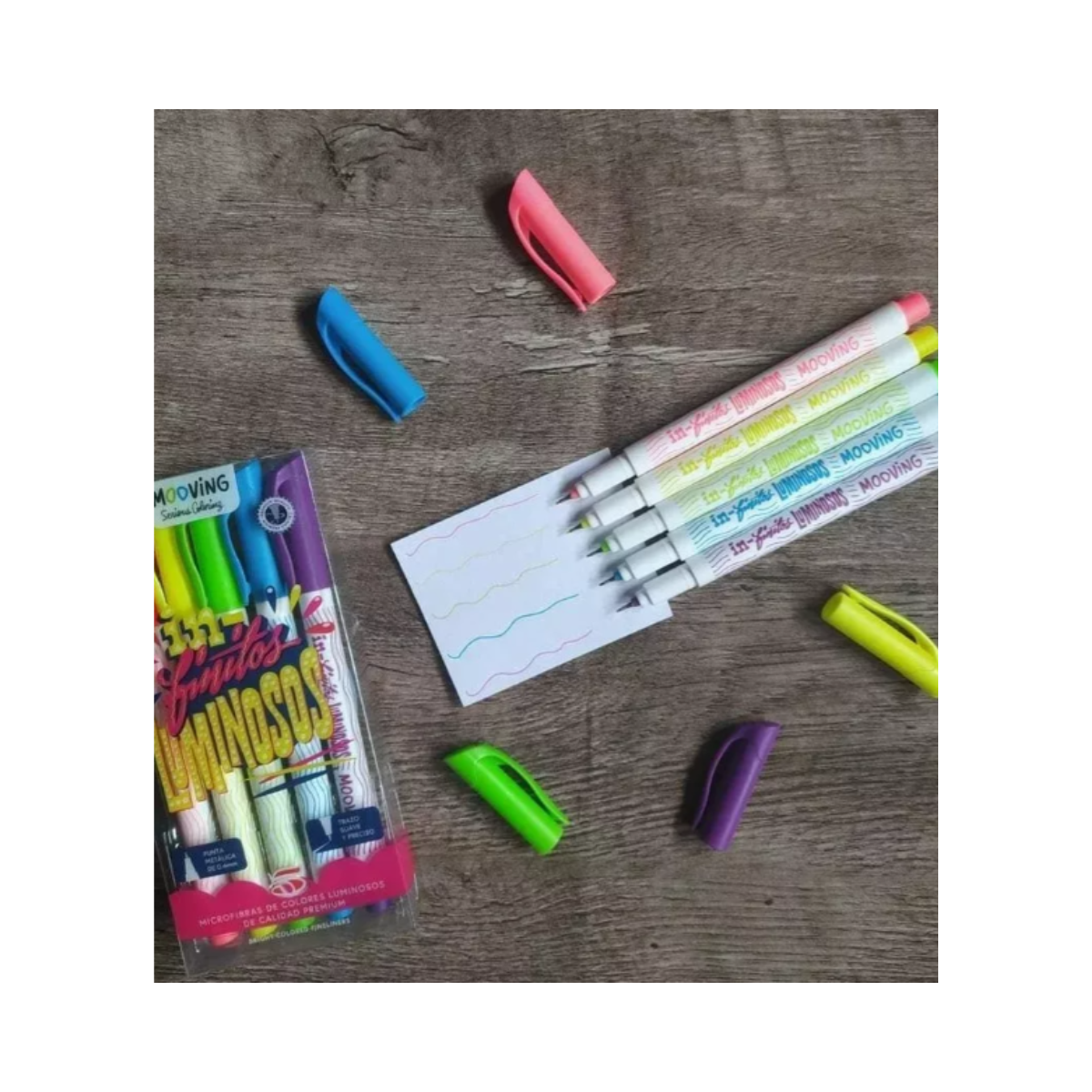 Microfibras Luminosas 5 Unidades Coloring