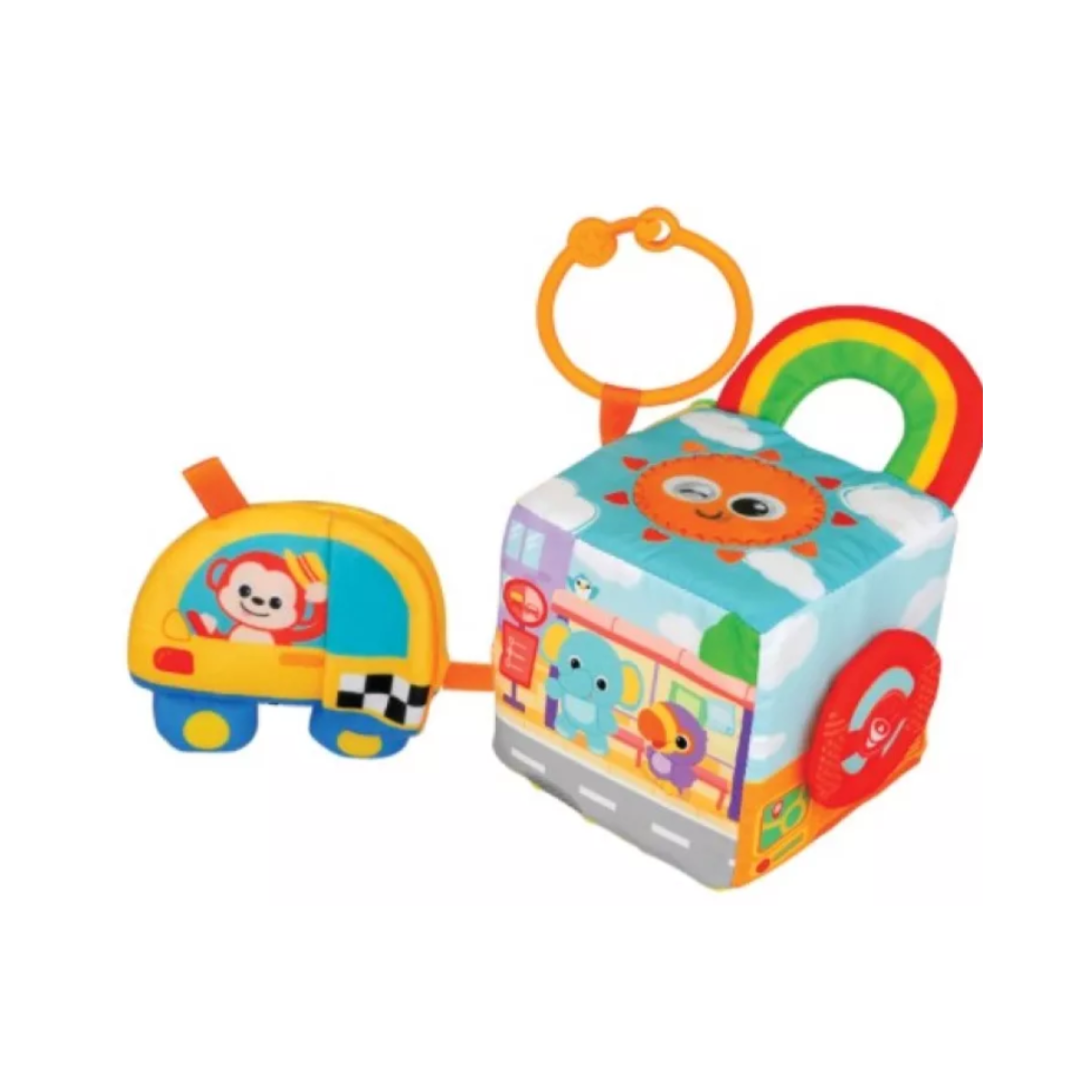 Cubo Soft De Actividades Colgante Para Bebe WinFun