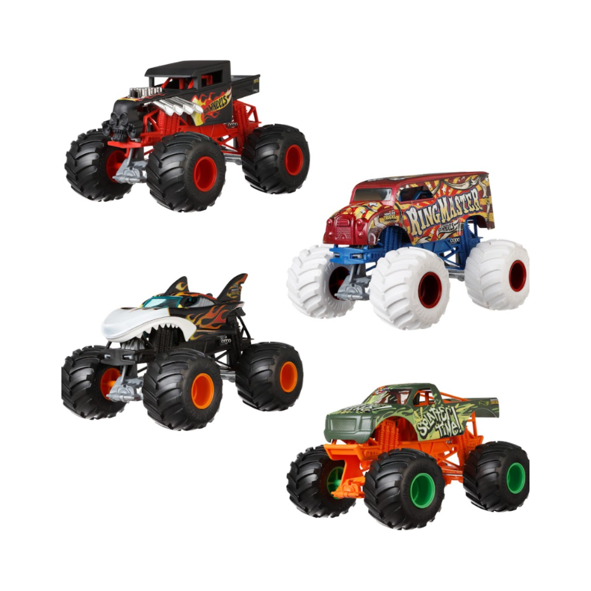Vehículo Hot Wheels Monster Trucks A Escala 1:24