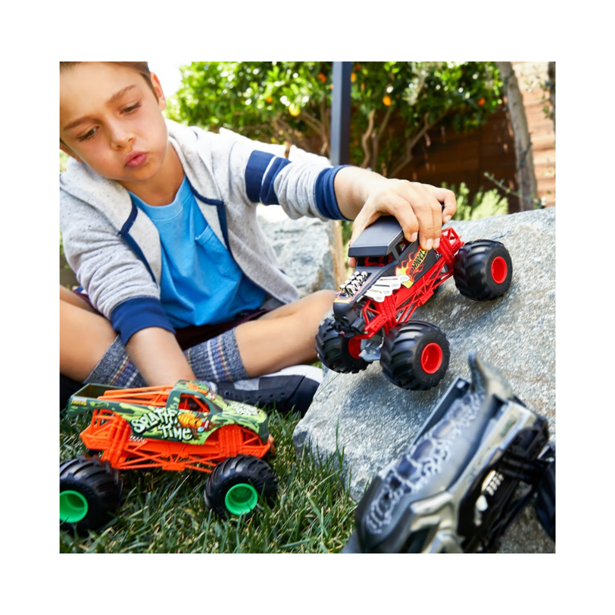 Vehículo Hot Wheels Monster Trucks A Escala 1:24