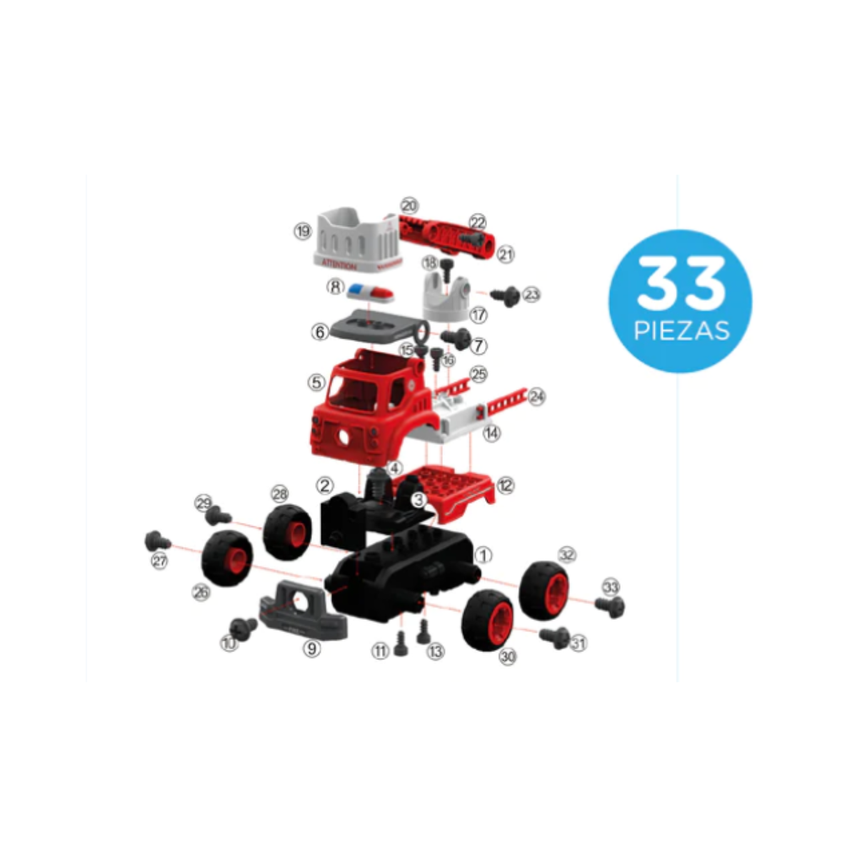 Diy Camión De Rescate Para Armar Con Sonido