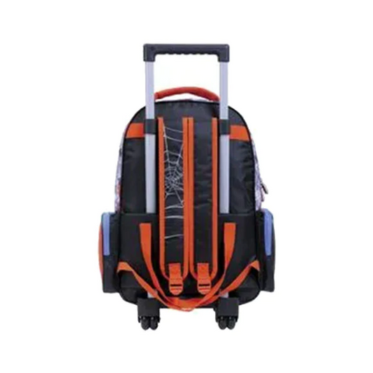 Mochila Spiderman Grey Con Carro 18 Pulgadas Wabro