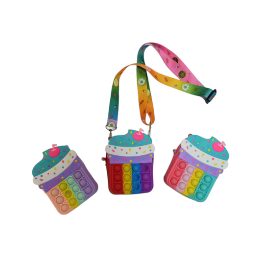 Cartera Pop It Diseño Helado Con Correa