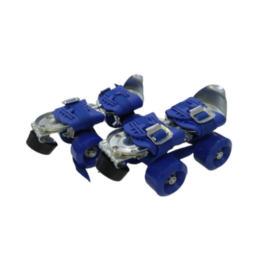 Patín 4 Ruedas De Metal Extensible Color Azul