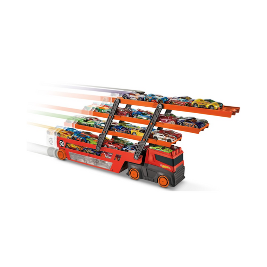 Hot Wheels Mega Camión Remolque