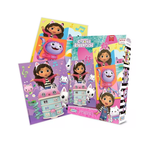Rompecabezas De 24 Y 36 Piezas Gabby’s Dollhouse