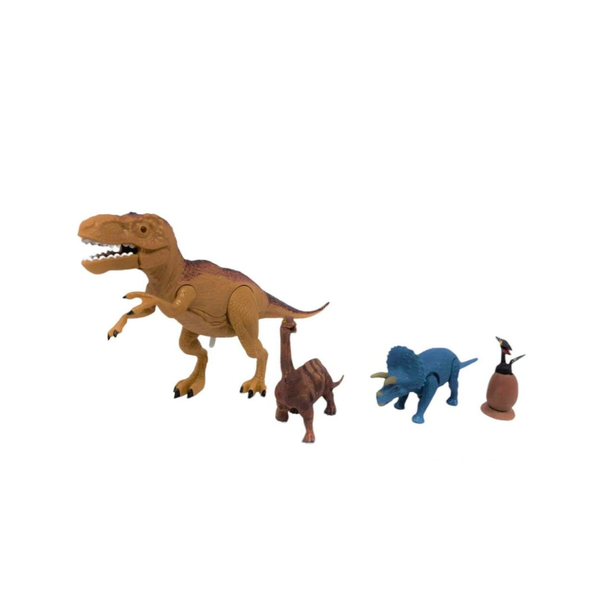 Set De Dinosaurios x4 Con Luz Y Sonido Chico
