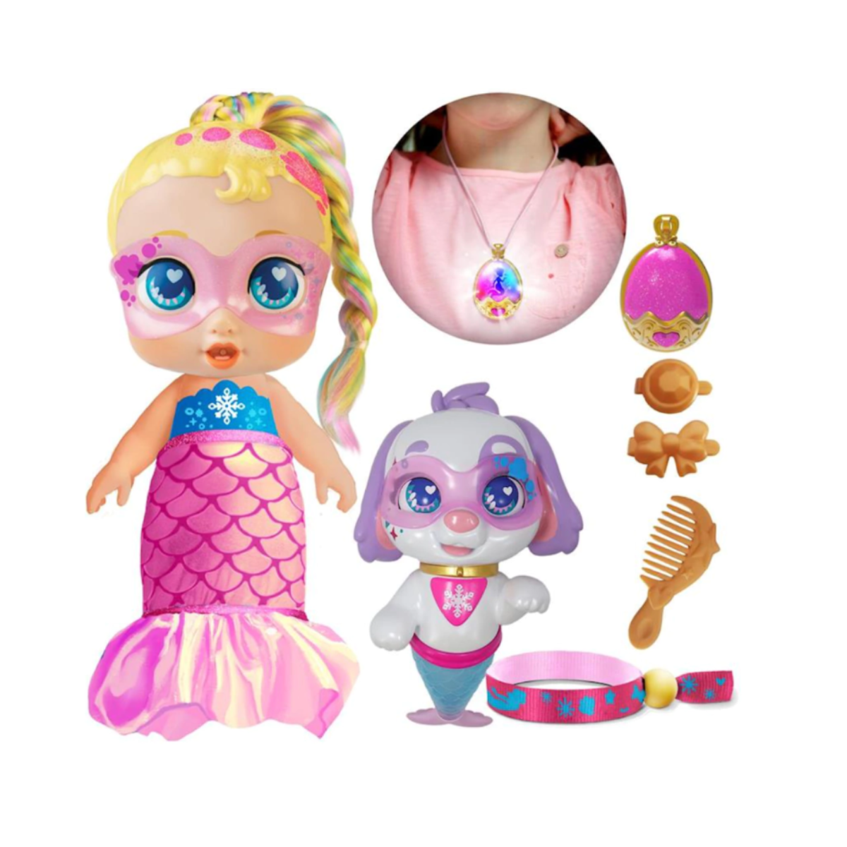 Muñeca Super Cute Sirena Y Regina