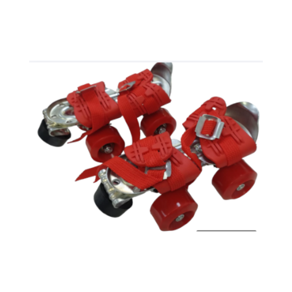 Patín 4 Ruedas De Metal Extensible Color Rojo