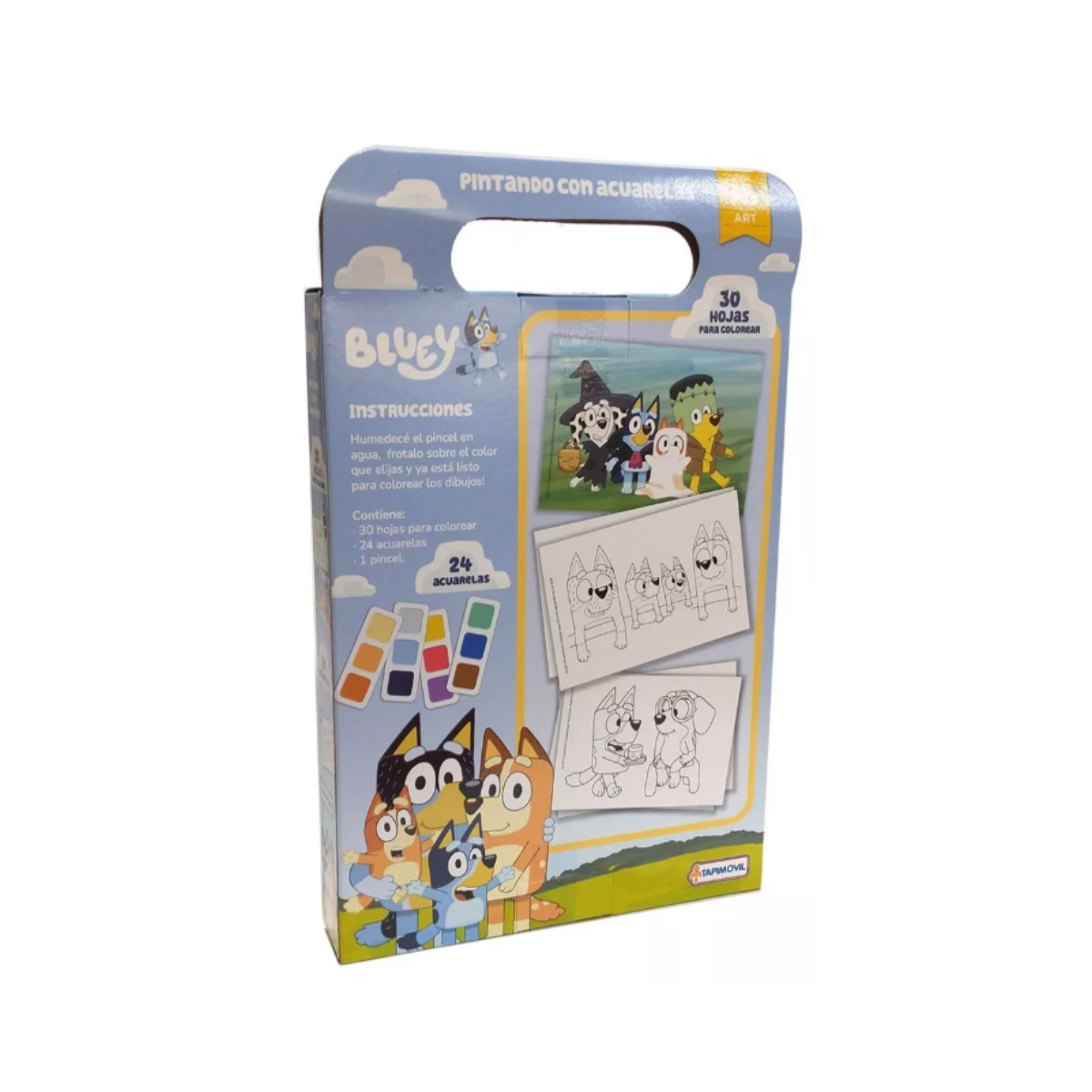 Pintando Con Acuarelas Bluey