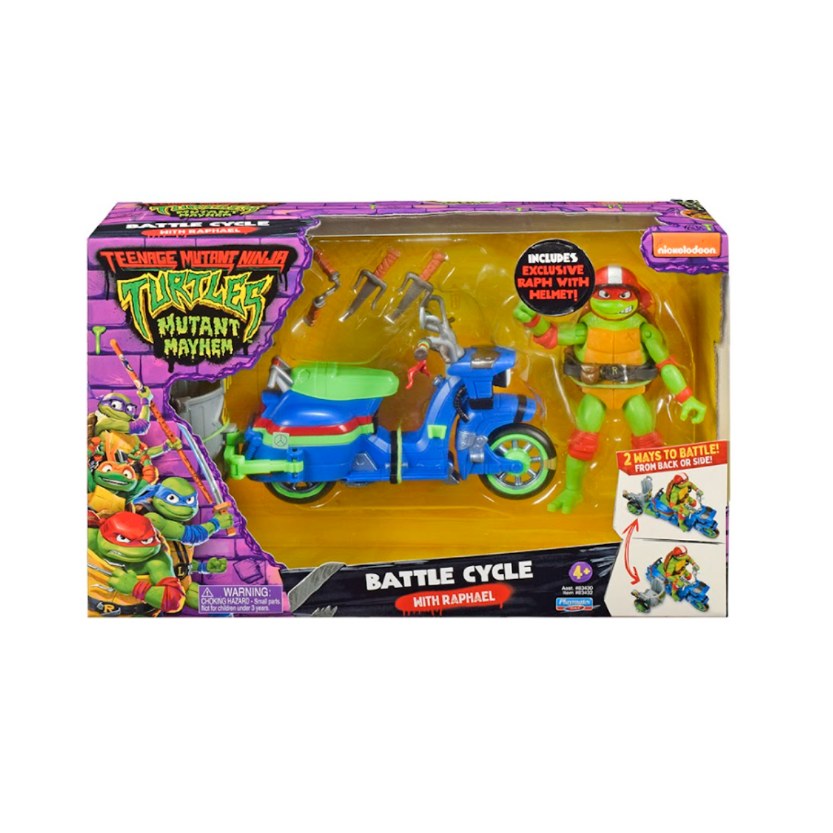 Tortugas Ninja Vehículo Ninja Cycle Con Figura