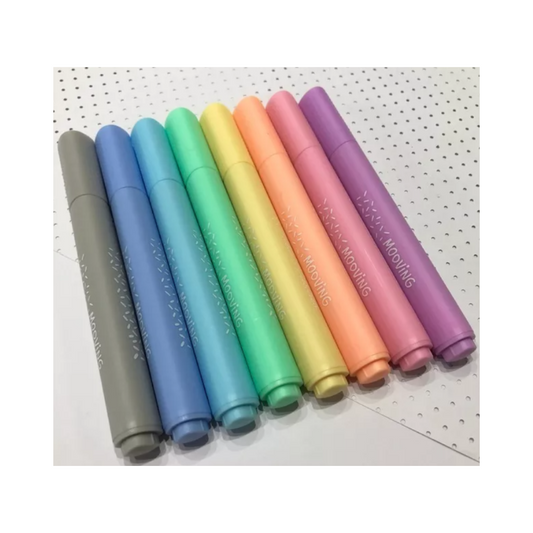 Resaltadores Triangulares De Colores Pastel 8 Unidades