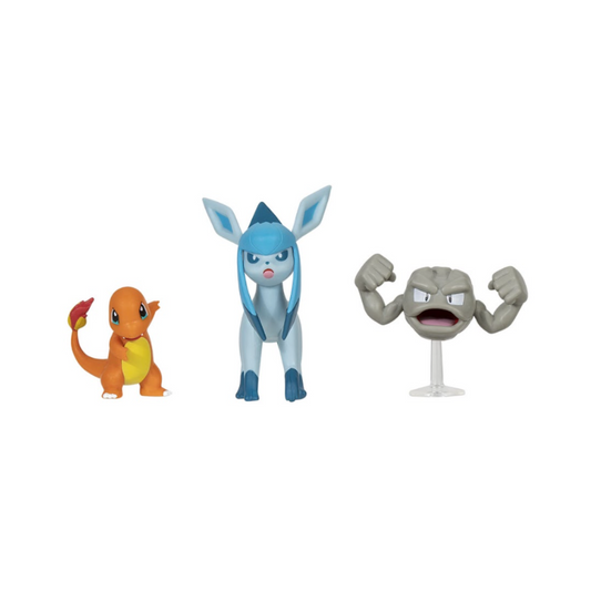 Set 3 Figuras De Batalla Pokémon