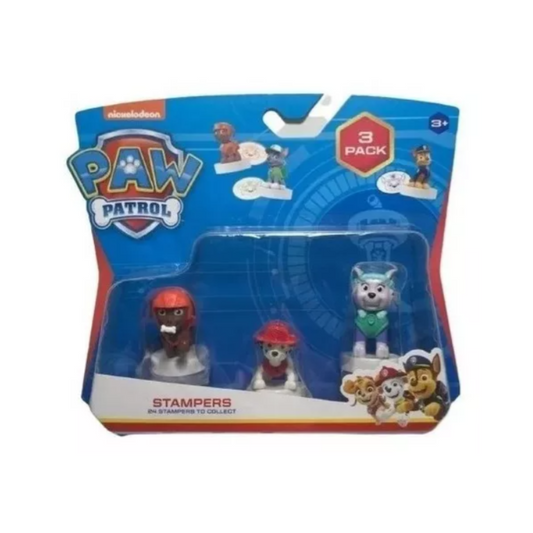 Paw Patrol Figuras Con Sello 3 Unidades