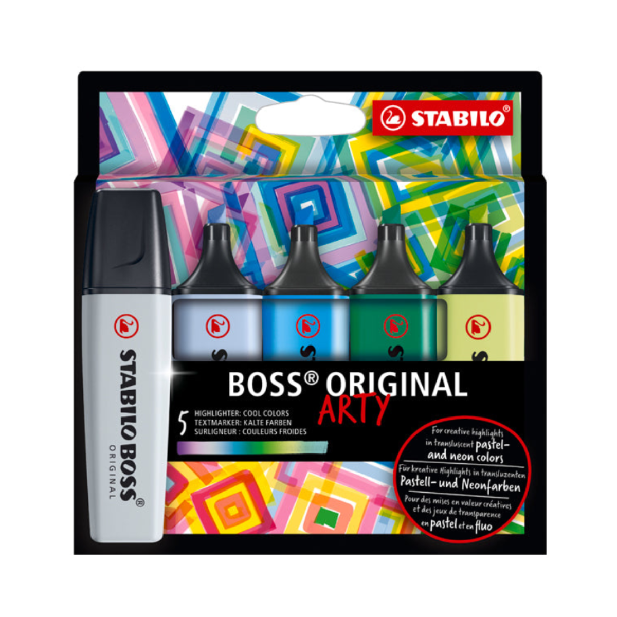 Resaltador Boss Arty Estuche X5