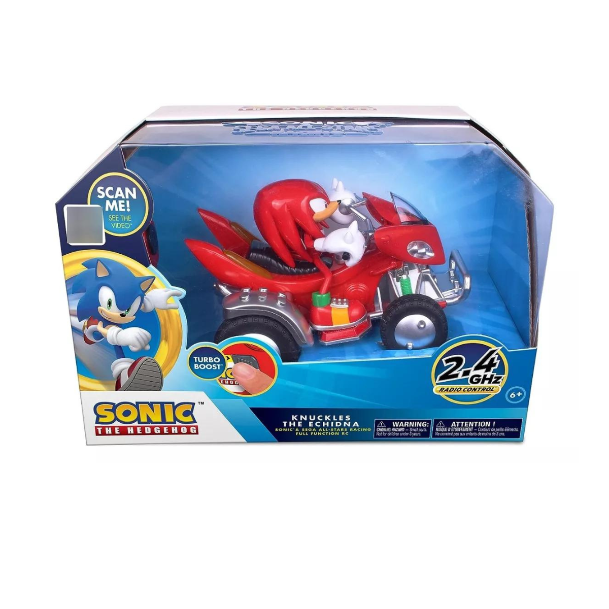 Sonic Vehículo Radio Control Knuckles Sega All Stars Racing