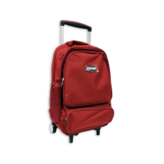 Mochila Cresko Bordo Con Carro 20"