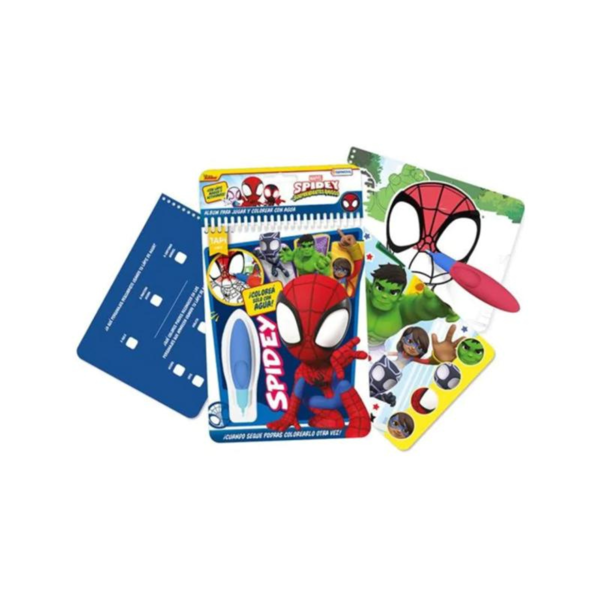 Libro Spidey - Agua Wow Colorea Con Agua