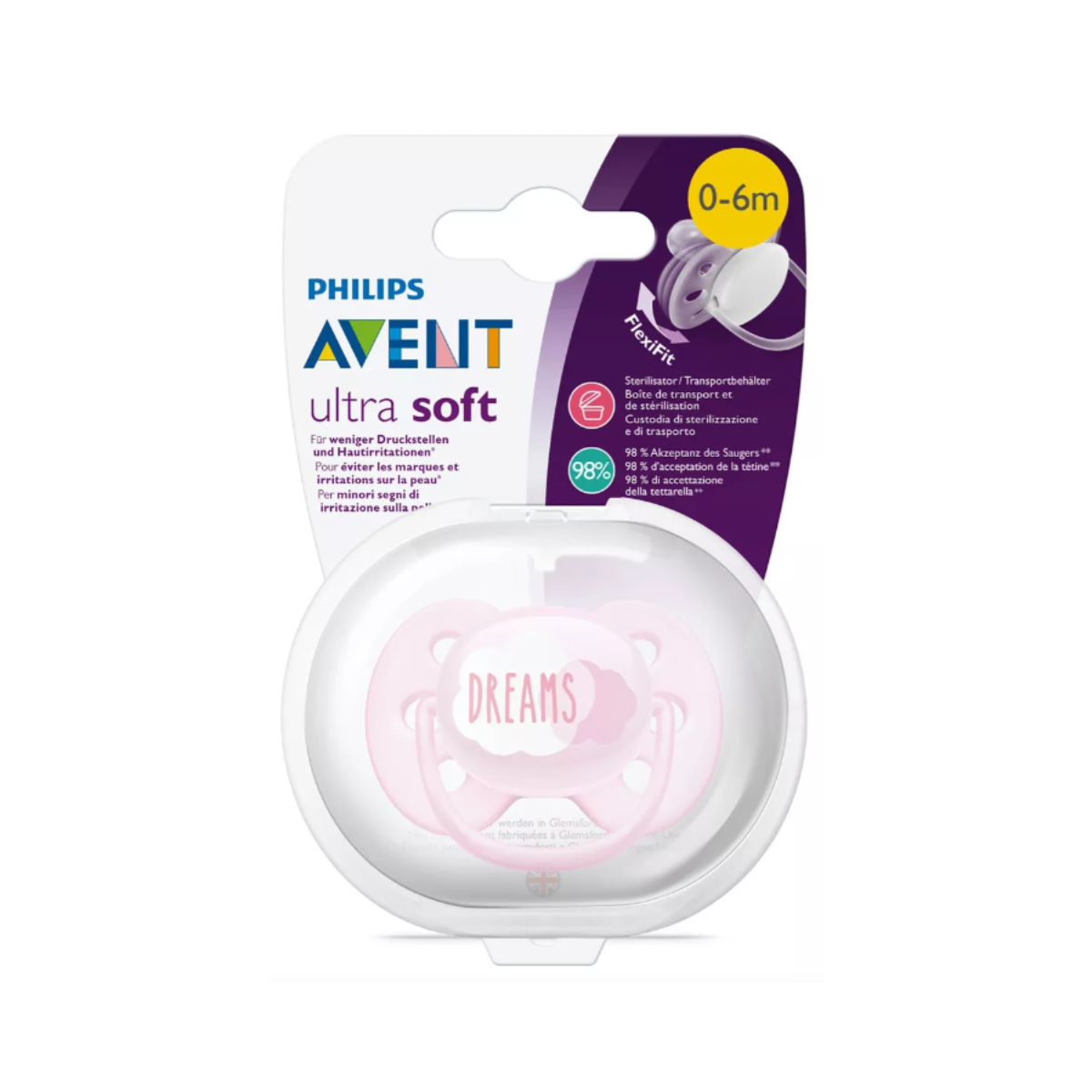 Chupete Ultra Soft Premium Dreams 0-6 Meses Nena