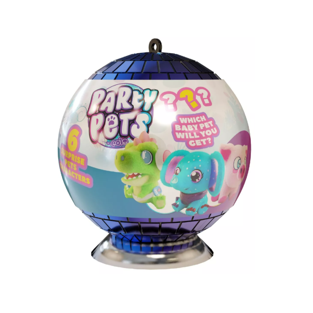 Party Pets Disco Ball Baby Cerdita Rosa