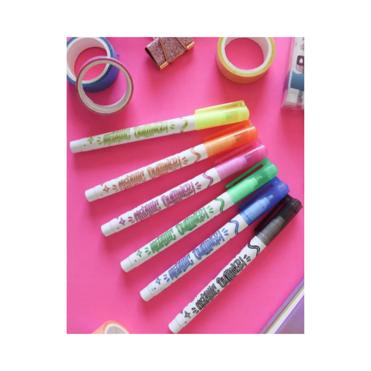 Marcadores Outline 6 Unidades Coloring