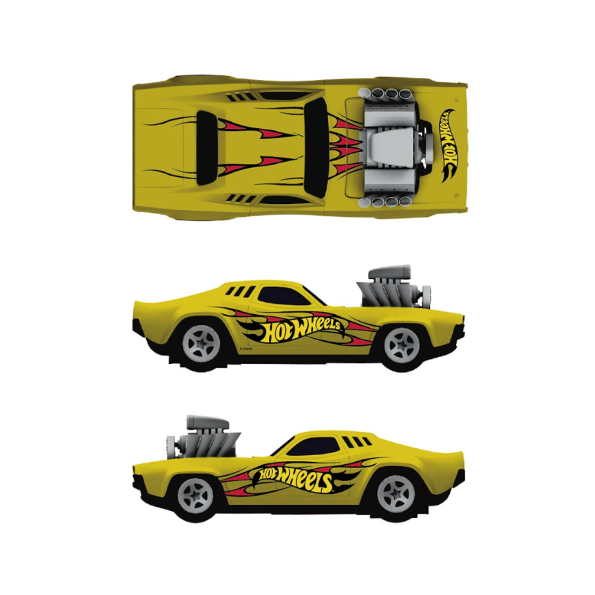 Vehículo Hot Wheels A Fricción 22 Cm Speedy Machine Modelo Surtido