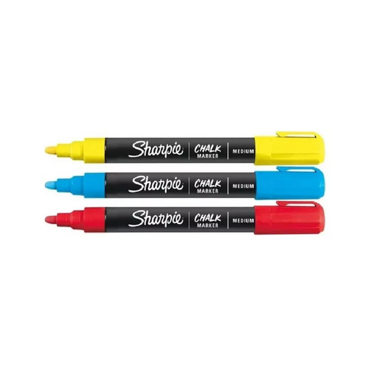 Marcadores Sharpie Chalk Tiza Liquida Borrable x 3 Colores