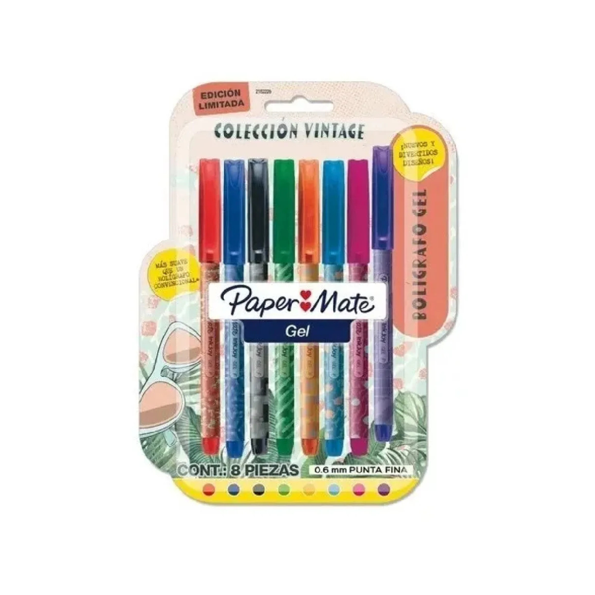 Paper Mate Colección Vintage Bolígrafos en gel 8 piezas