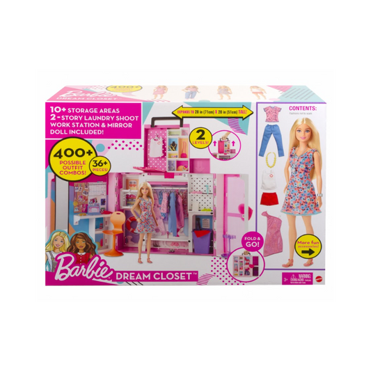 Barbie Playset Closet De Ensueño Con Muñeca