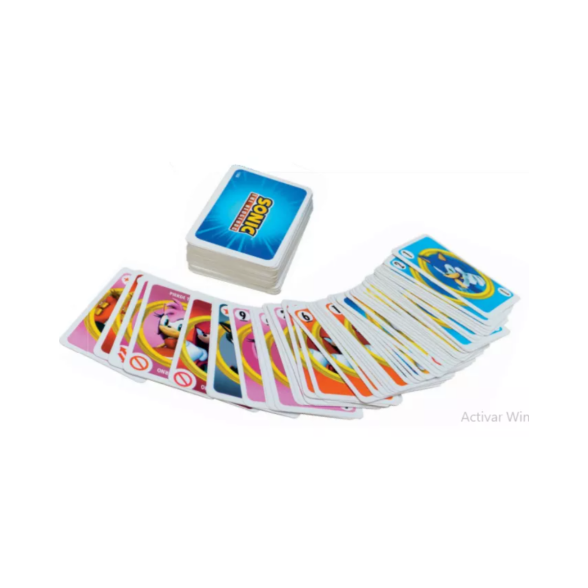 Juego De Mesa Con Cartas Sonic Spin One
