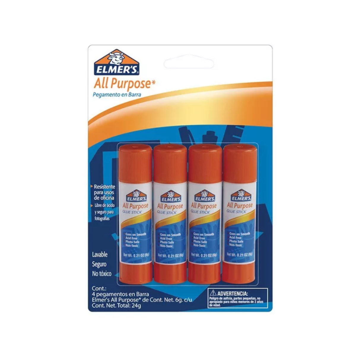 Barra Adhesiva Elmers All Purpose 4 Unidades