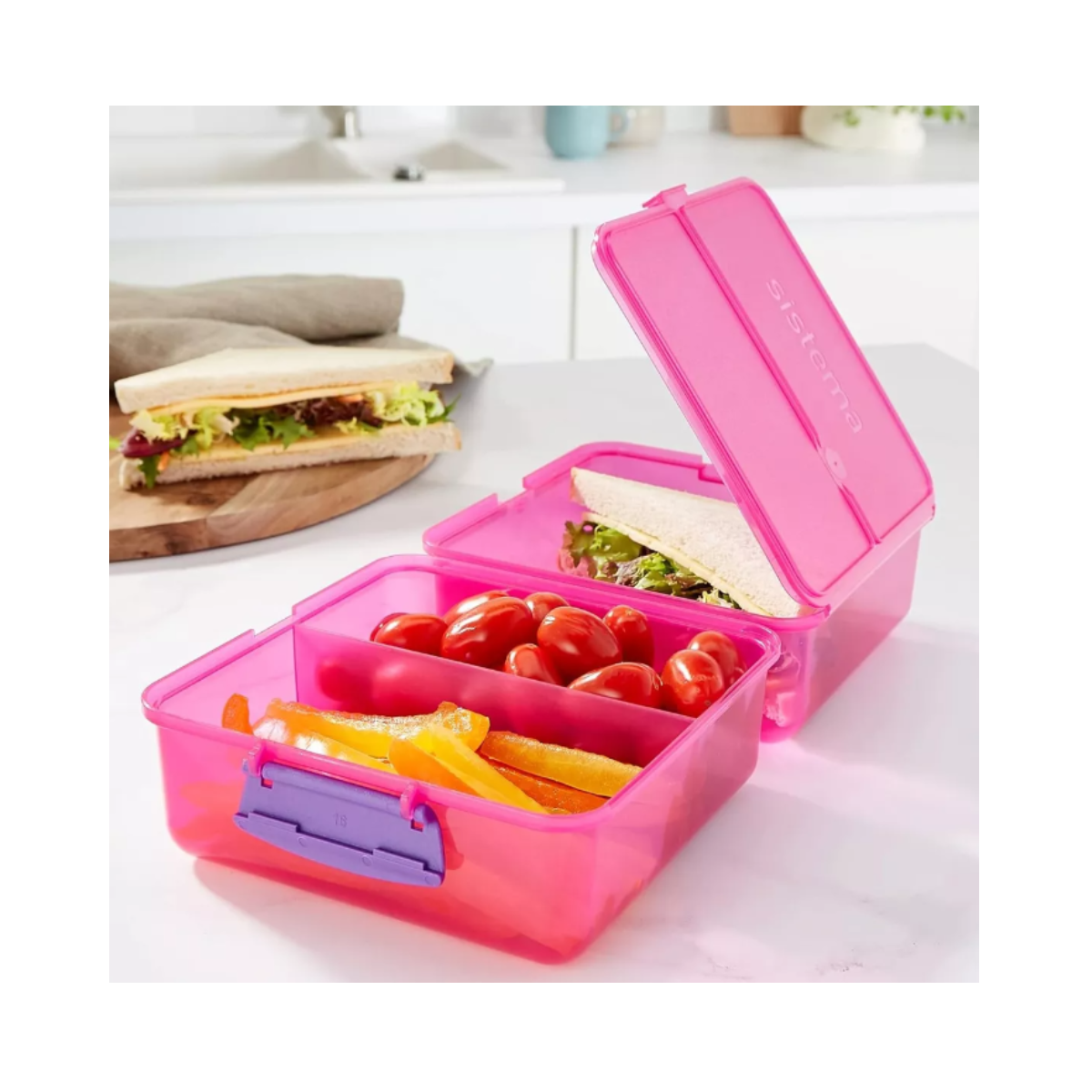 Lunchera Contenedor Hermético Cube 1.4L