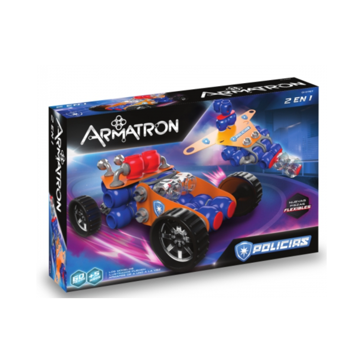 Armatron Flex Policías 60 Piezas