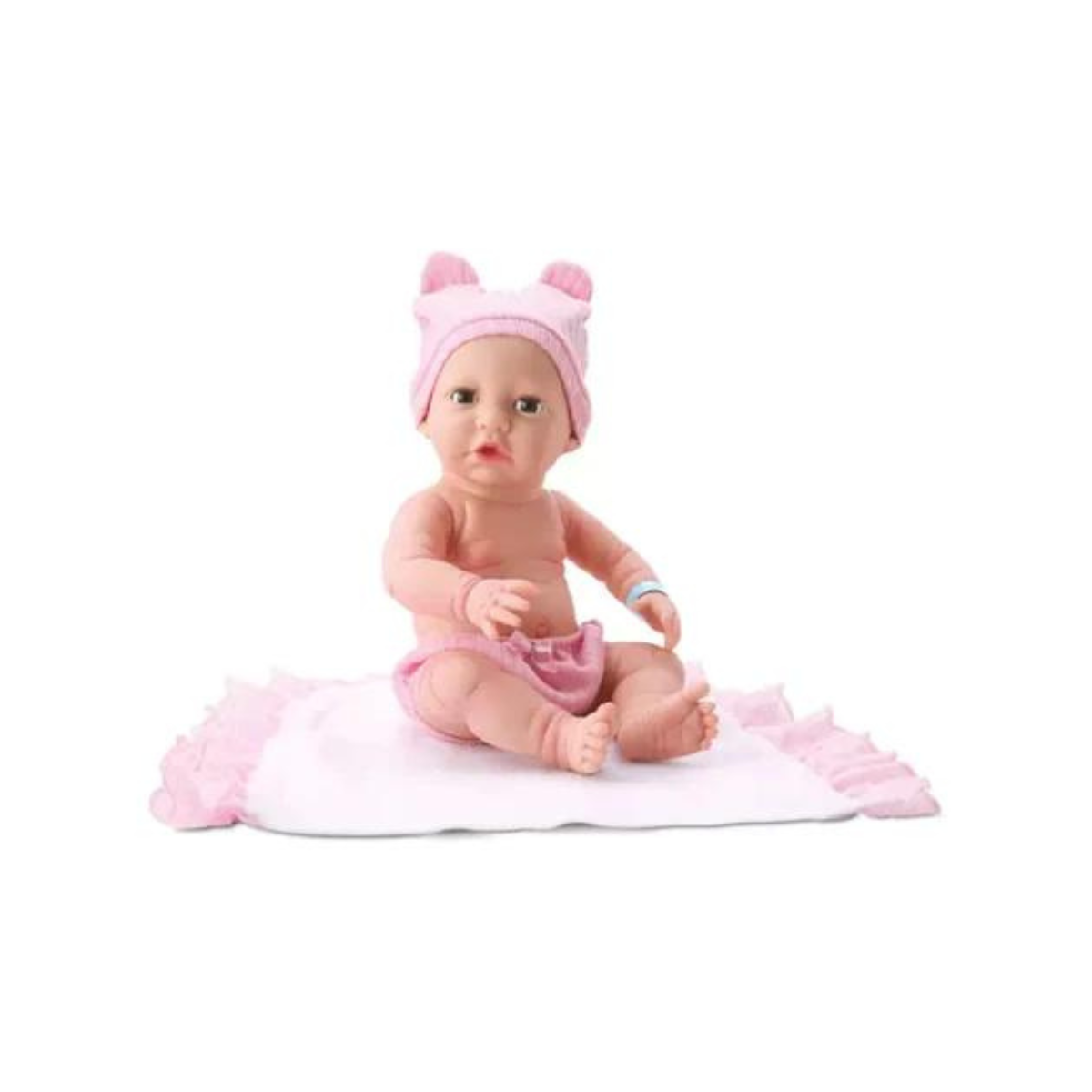 Bebé Recién Nacido Con Mantita Y Gorrito Divertoys