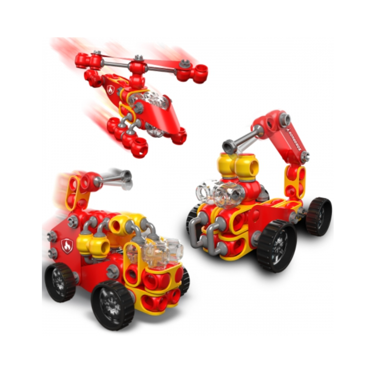 Armatron Flex Bomberos 91 Piezas  Rasti