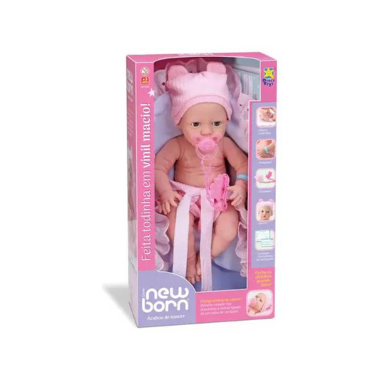 Bebé Recién Nacido Con Mantita Y Gorrito Divertoys