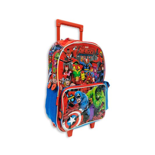 Mochila Avengers Con Carro 18"