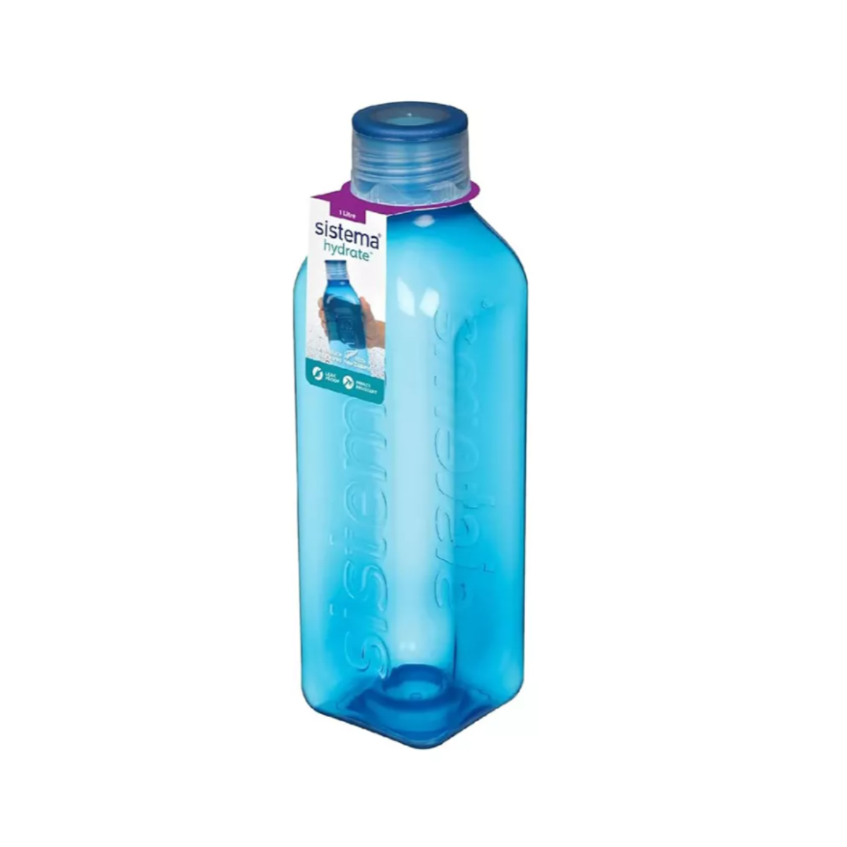 Botella Para Agua Square 725 Ml De Plástico Sistema Hydrate