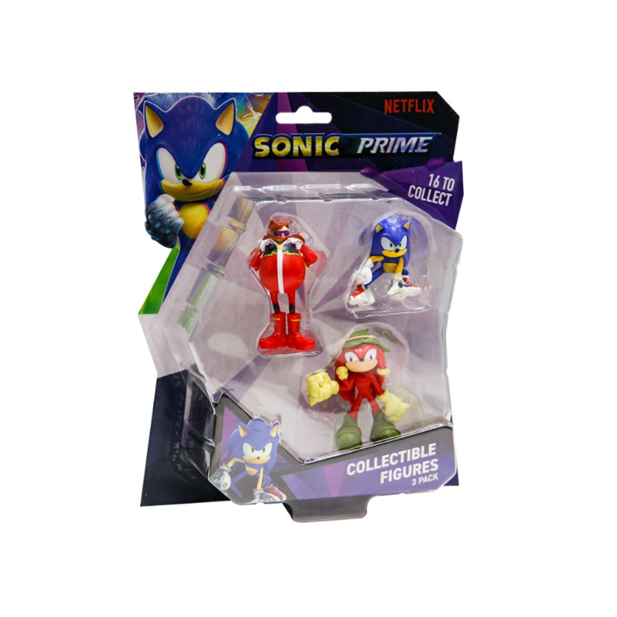Figura Sonic Set Por 3 Unidades Coleccionables