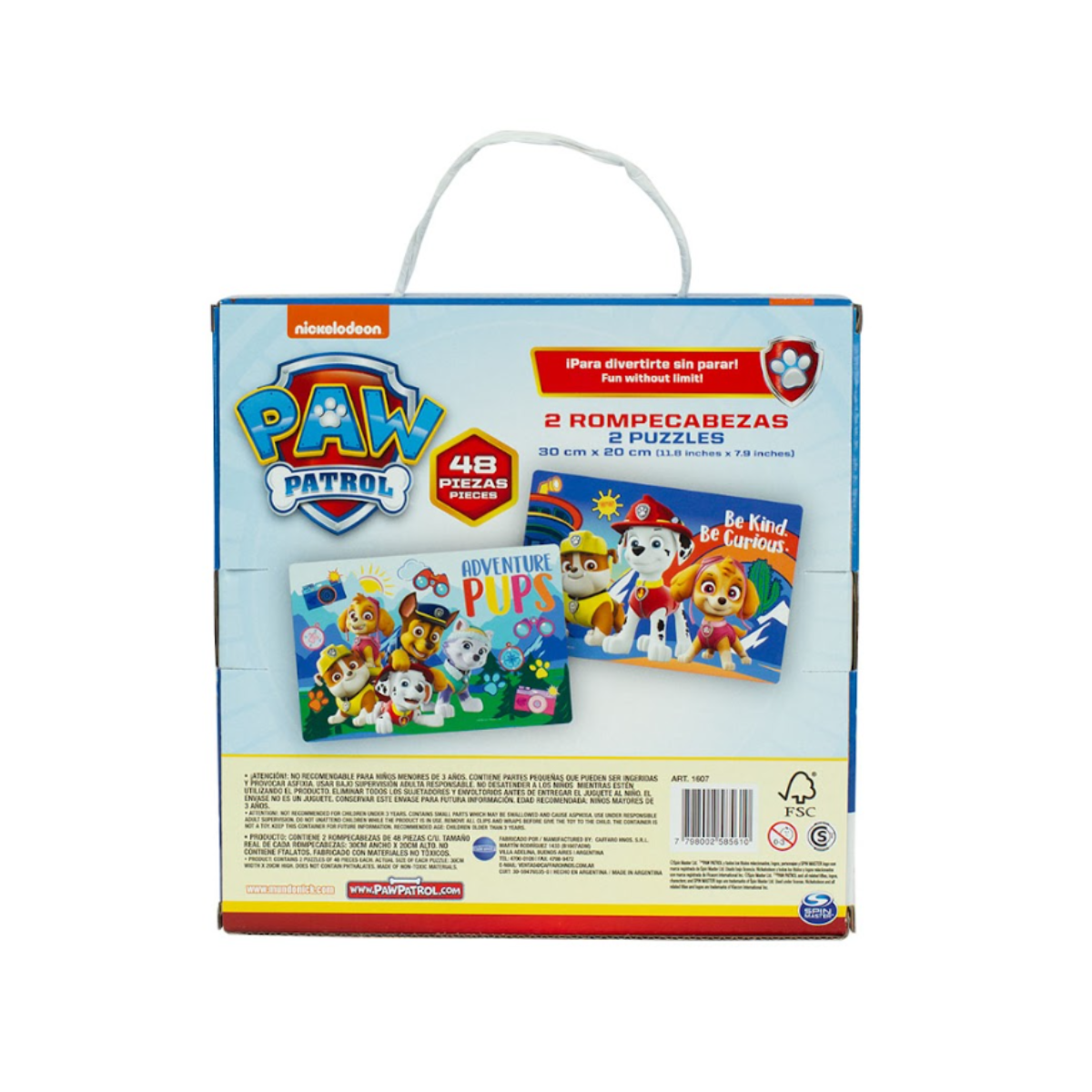 Rompecabezas Paw Patrol 48 Piezas x2 Unidades