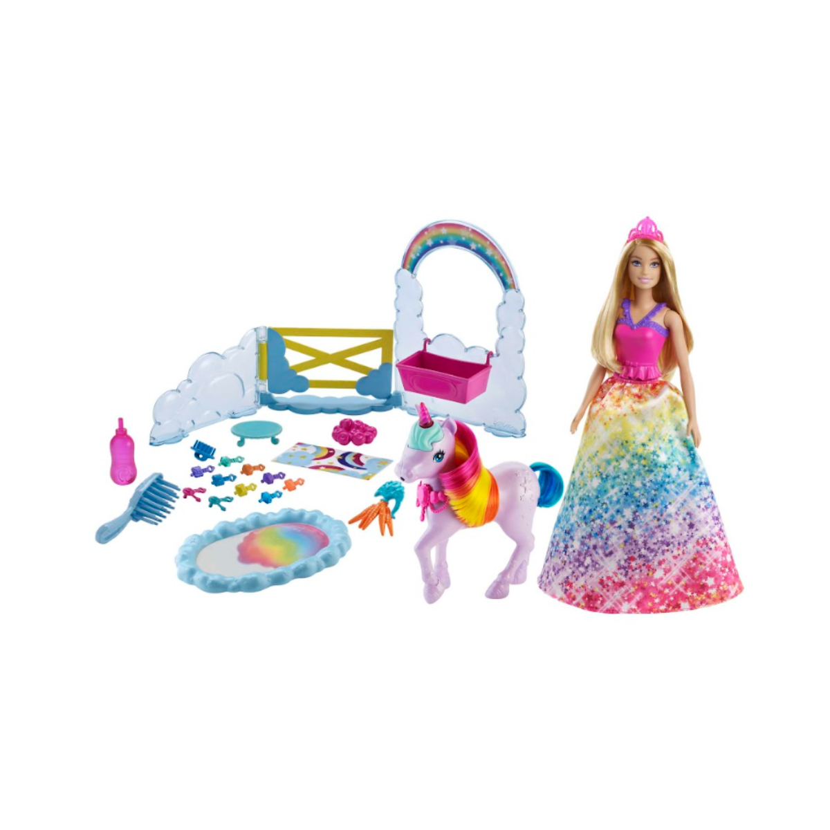 Barbie Unicornio Arcoiris JUGUETERIAS MONOCOCO