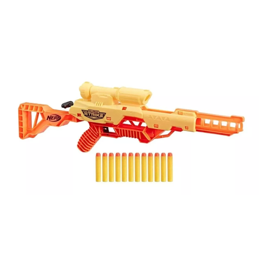 Pistola Hasbro Nerf Alphastrike Wolf 12 Dardos