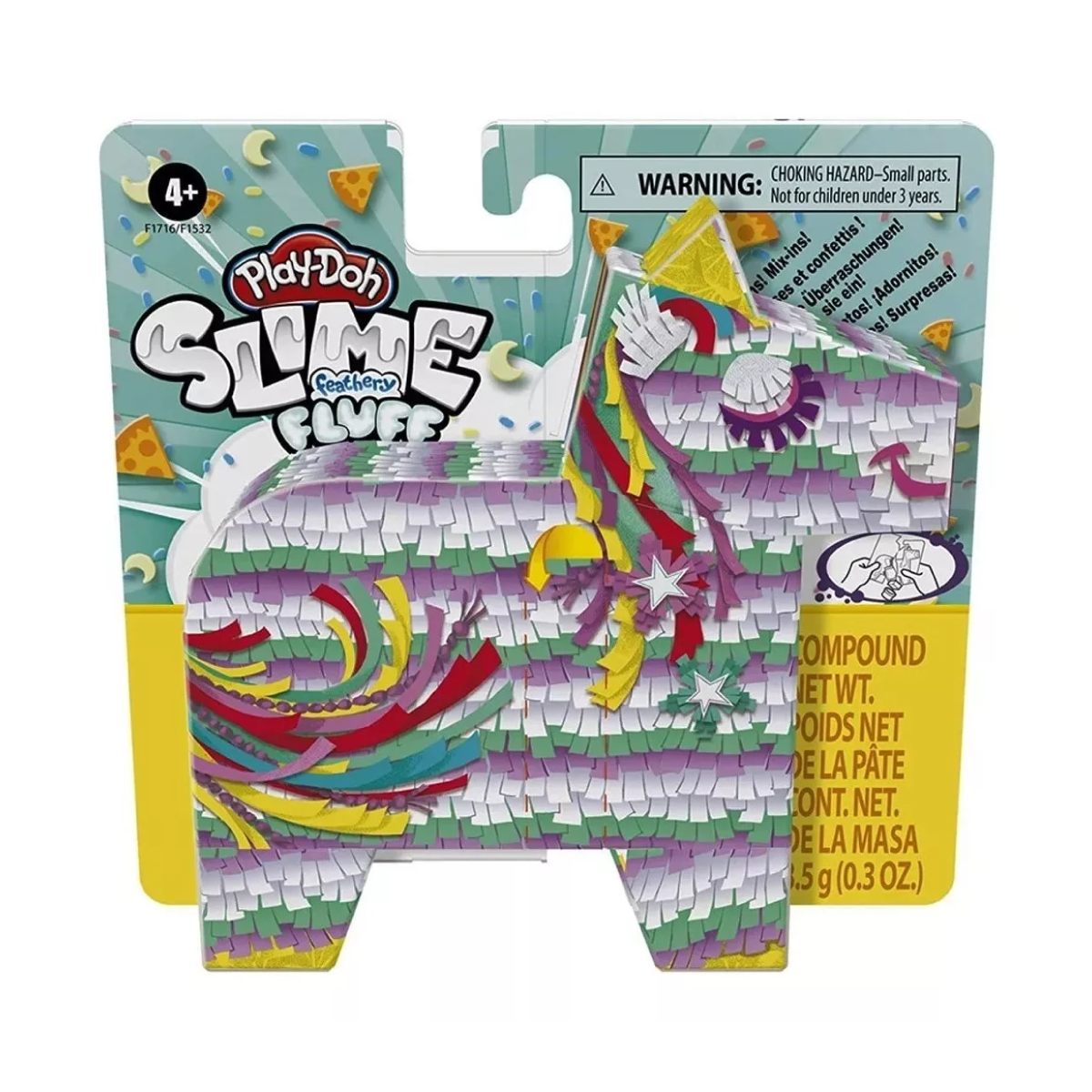 Play Doh Slime Feathery Fluff Piñata Unicornio Hasbro