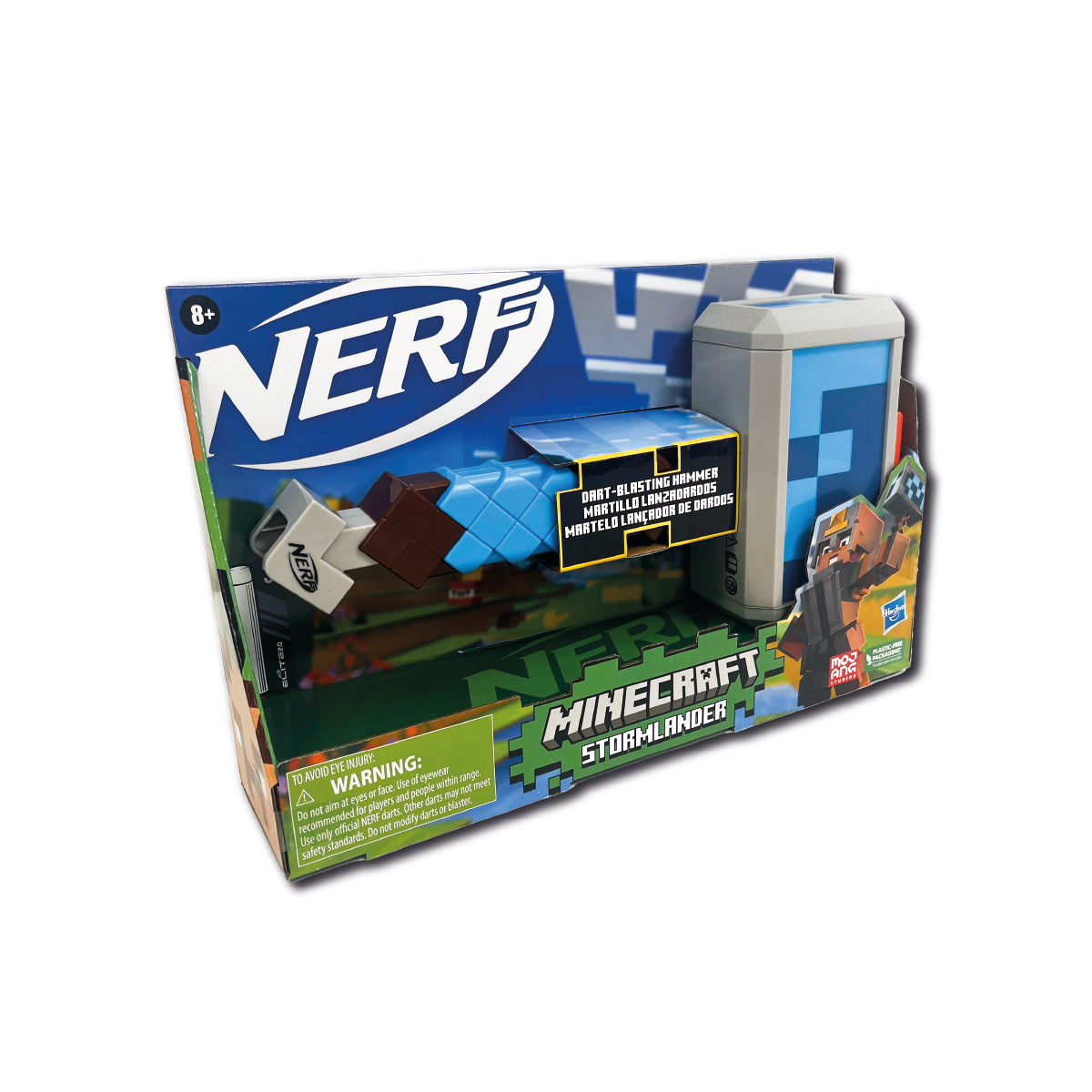 Lanzador Nerf Minecraft Stormlander Hasbro