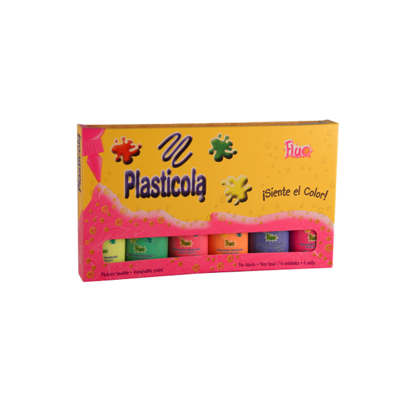 Plasticola Colores Flúo 35g.