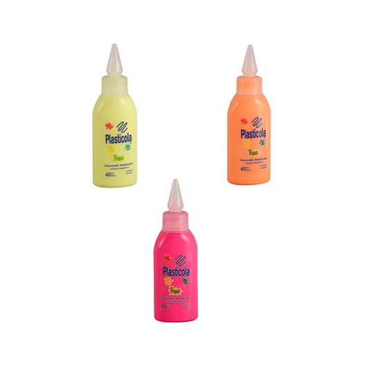 Plasticola Colores Flúo 35g.