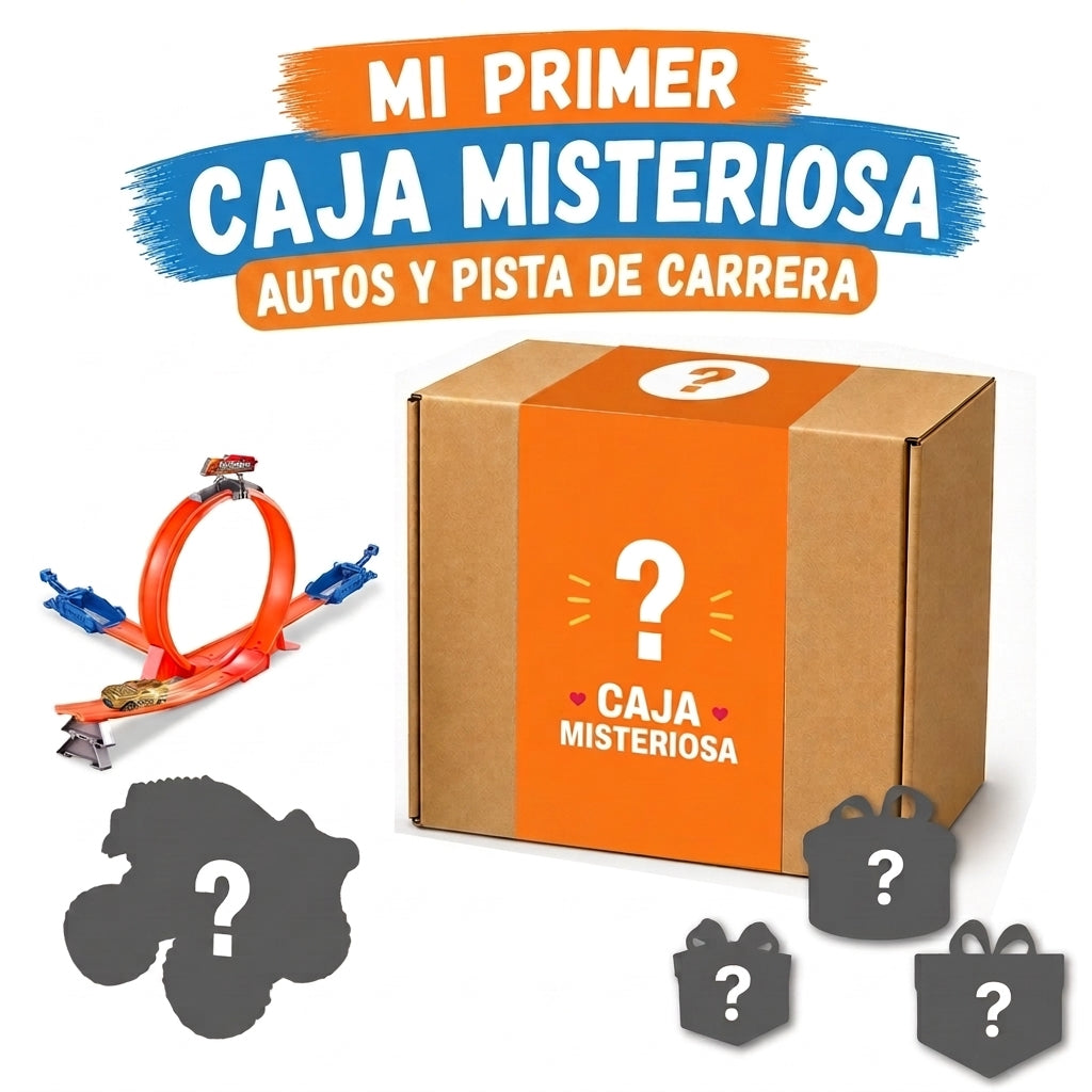 Caja Misteriosa Autos y Pistas de Carrera