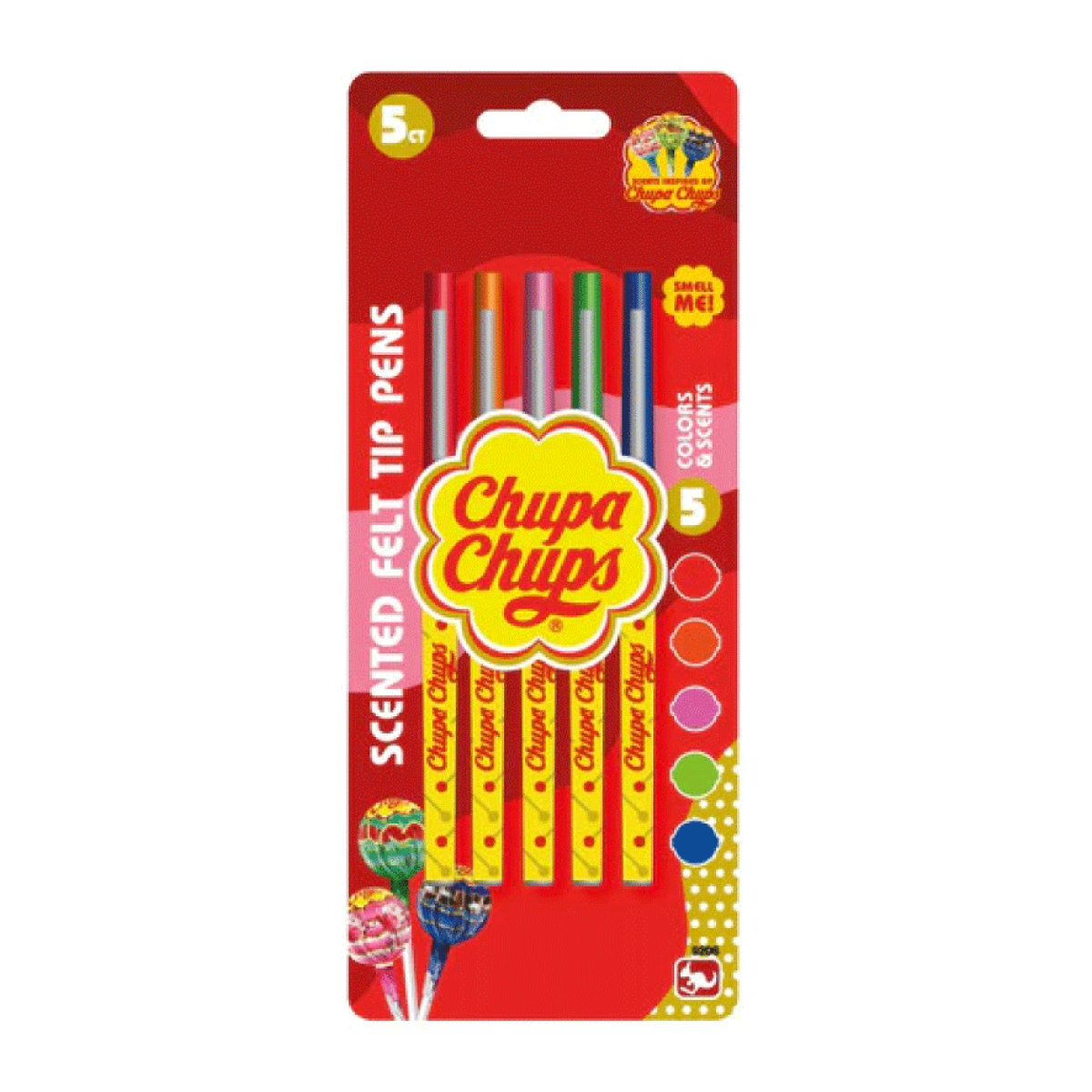 Marcadores Punta Fina Perfumados Pack X5 Chupa Chups