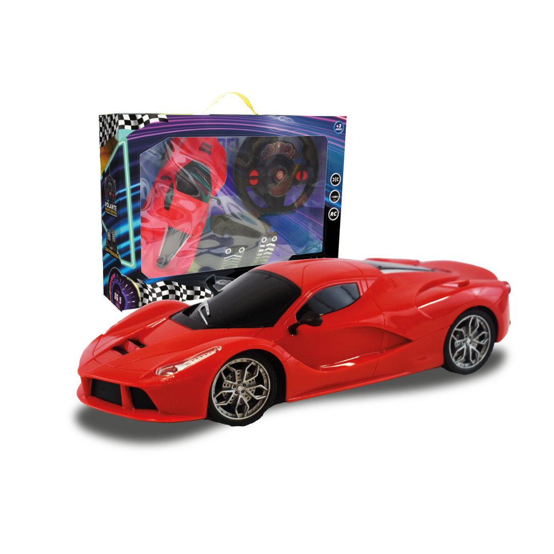 Auto a Radio Control Con Pedales - Speed Rojo